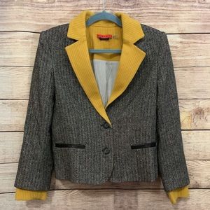 Alice + Olivia Herringbone Blazer